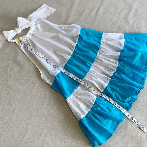 Solid & Striped The Brianna Striped Halter Tiered Ruffle Dress - Picture 12 of 14